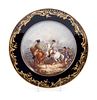 A Sevres Painted and Parcel Gilt Napoleonic Porcelain Cabinet Plate