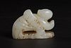 Chinese White Jade Carved Beast, Liao/Jin Dynasty