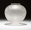 A Rene Lalique ''Gui'' art glass vase