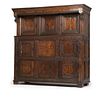 A Jacobean-style marquetry cupboard