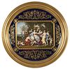 Royal Vienna-style hand-painted porcelain plaque