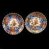 Pair of Antique Japanese Low Bowls