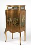 A Vernis Martin gilt bronze-mounted music cabinet