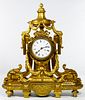 Baroque Style Ormolu Mantel Clock