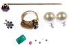 14k Gold, Pearl and Gemstone Jewelry Assortment