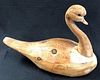 CLEARANCE-Large Canadian Carved Wood Swan