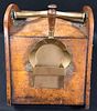 Antique Wood and Brass Coal Scuttle