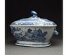 A BLUE AND WHITE TUREEN, CHINA