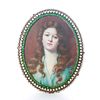 FRAMED VICTORIAN MINIATURE HAND PAINTED PORTRAIT