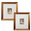 GROUP OF TWO FRAMED VICTORIAN WATERCOLORS, CHILDREN