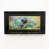 WEDGWOOD FAIRYLAND LUSTRE PICNIC BY A RIVER PLAQUE