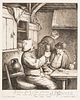 Jonas Suyderhoef (Dutch, 1613-1686) After Adriaen Jansz van Ostade (Dutch, 1610-1685), Two Friends Drinking and Smoking at a Tavern Tab