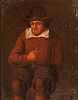 Manner of David Teniers the Younger (Flemish, 1610–1690)      Seated Man in Brown, Reaching inside His Vest