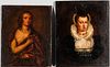 Dutch School, 16th/17th Century Style, Two Portraits of Women: After Anthony Van Dyck (Flemish, 1599-1641), Margaret Lemon, the Artist
