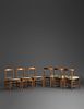 Greta Magnusson Grossman(Swedish, 1906-1999)Set of Six Dining Chairs, Glenn of California, USA