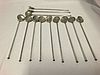 12 VINTAGE HECHO EN MEXICO STERLING (925) MINT JULEP STRAWS- 7 3/4"