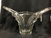 A mid Century French Crystal Vase By Vannes Le Chatel