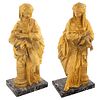A PAIR OF ORMOLU ALLEGORICAL FIGURES, LATE 19TH-EARLY 20TH CENTURY