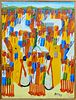 SIGNED MARKY HAITIAN OIL PAINTING ON CANVAS