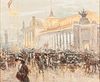 Carlos Perez (Spanish, 1853-1929)      Paris Exposition Universalle Scene by Grand Palais