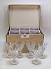 Set 12 Boxed Baccarat Harcourt Water Wine Goblets
