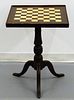 19C American Country Checker Game Table