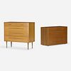 Edward Wormley, chest of drawers, set of two