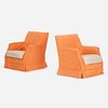 Christian Liaigre, lounge chairs, pair