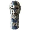 1970s Psychedelic Ceramic Head with Eyes Sculpture