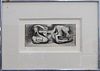 HENRY MOORE (UK 1831-1895) ABSTRACT ETCHING