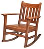 Limbert Arts and Crafts Oak Rocking Chair