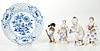 Five Meissen Porcelain Items, Figures and Plate