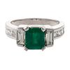 A 1.16 ct Colombian Emerald & Diamond Ring in Plat