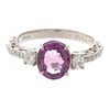 A 2.00 ct Pink Sapphire & Diamond Ring in Platinum