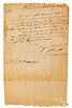 William Heath signed handwritten letter