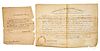 James Madison and James Monroe signed appointment