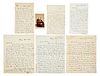William Buell Sprague, five signed letters