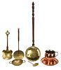 Group of Seven Assorted Brass and Copper Objects