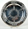 Sterling Repousse Round Tray