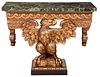 George III Style Eagle Carved Console Table