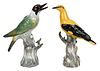 Two Meissen Hand Painted Porcelain Bird Figures 