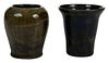 Two Unusual Bachelder Pottery Vases