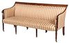 New York Federal Carved Mahogany Sofa