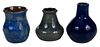 Three Bachelder Pottery Vases