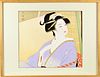 Signed Japanese Painting on Silk, Early 20th C