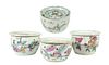 (4) Chinese Famille Rose Porcelain Cricket Boxes