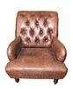 Leather Upholstered Arm Chair