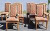 (8) Southwestern Upholstered Dining Chairs