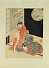 Suzuki Harunobu (Japan 1724-1770) Woodblock Print