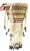 Native Amer. Apache Tribal Figural Burden Basket